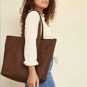 Nisolo Lori Nubuck Leather Tote In Oak